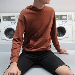 maroon hoodie by h&m